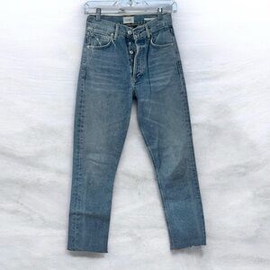 CITIZENS OF HUMANITY WOMEN'S CHARLOTTE CROP JEAN Raw Hem Size 24  EUC
